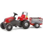 Tractor cu pedale si remorca Rolly Toys Junior