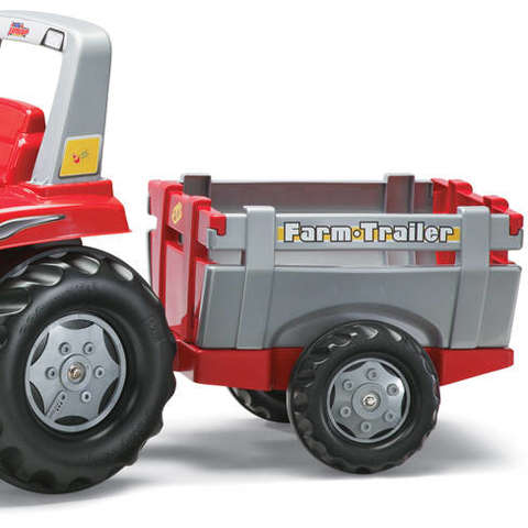 Tractor cu pedale si remorca Rolly Toys Junior