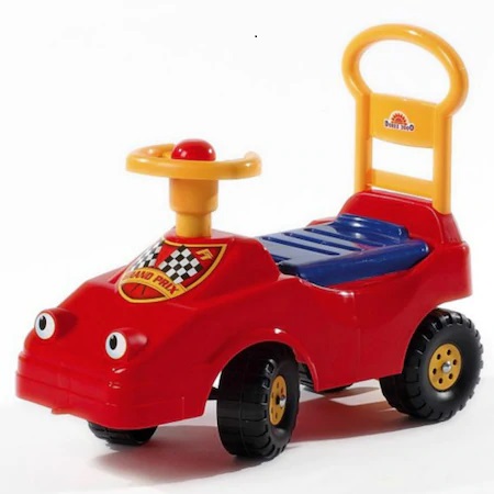 Masina de curse Baby Taxi cu volan si claxon Dohany