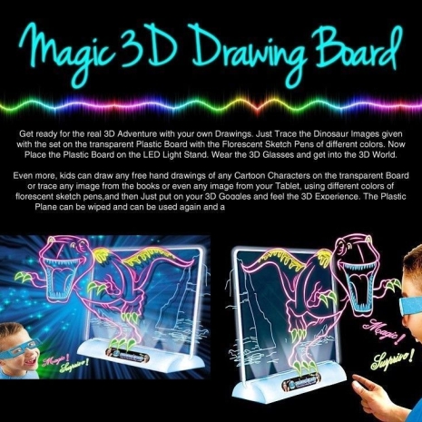 tabla-de-desen-magica-cu-dinozauri-efect-3d-si-ochelari