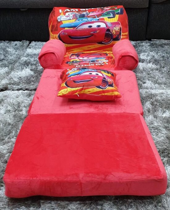 Set Fulger McQueen Fotoliu extensibil 115 cm si Perna plus