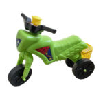 Tricicleta Spider Verde Enduro copii fara pedale cu cos depozitare