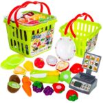 Set Cosul cu fructe si legume de feliat cu cantar
