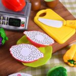 Set Cosul cu fructe si legume de feliat cu cantar