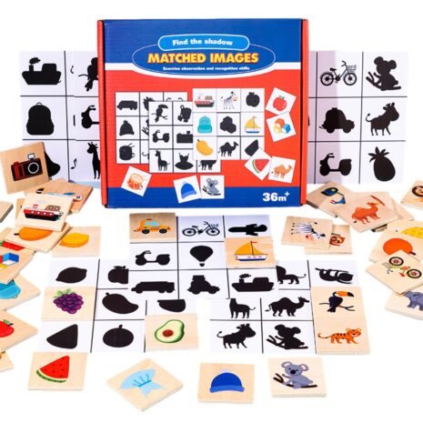 Jucarii potrivire a umbrelor Invata fructele si animalele