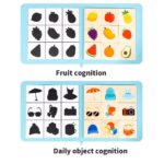 Jucarii potrivire a umbrelor Invata fructele si animalele