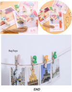 Set cifre din lemn suport clips si operatii matematice