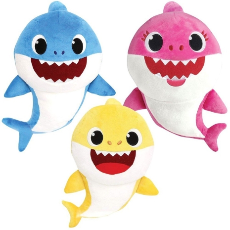 Baby Shark Set 3 plusuri Rechinii colorati