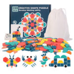 Joc educativ Tangram 180 forme geometrice