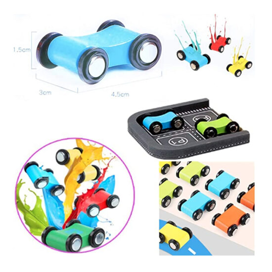 Pista cu 8 masini Circuit Parcare lemn