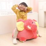 Fotoliu din plush Elefant de calarit