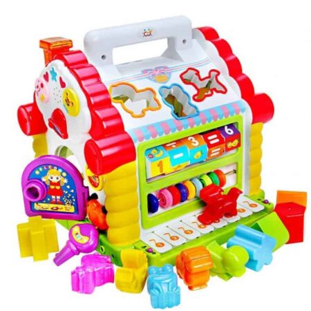 Jucarie educativa casuta cu activitati forme lumini sunete