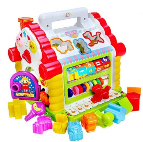 Jucarie educativa casuta cu activitati forme lumini sunete