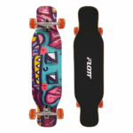 Penny Board lemn Longboard Rosu Roti silicon
