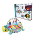 Saltea activitati bebe si centru de joaca cu bile 3 in 1