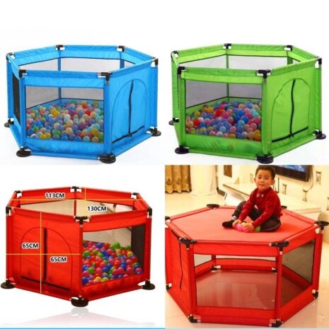 Tarc de joaca cu 50 bile colorate bebelusi Trambulina