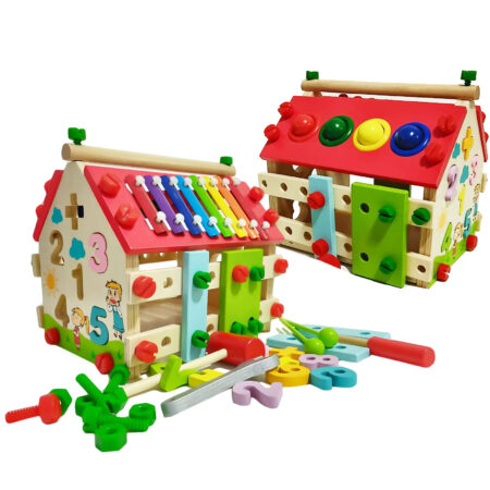 casuta-multifunctionala-cu-activitati-din-lemn-4-in-1