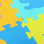 Covor puzzle mare cifre litere animale forme 30 piese