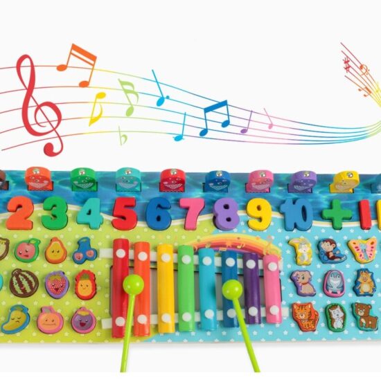 Joc logaritmic Cifre Pescuit magnetic Animale Fructe