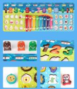 Joc logaritmic Cifre Pescuit magnetic Animale Fructe