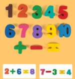 Joc logaritmic Cifre Pescuit magnetic Animale Fructe