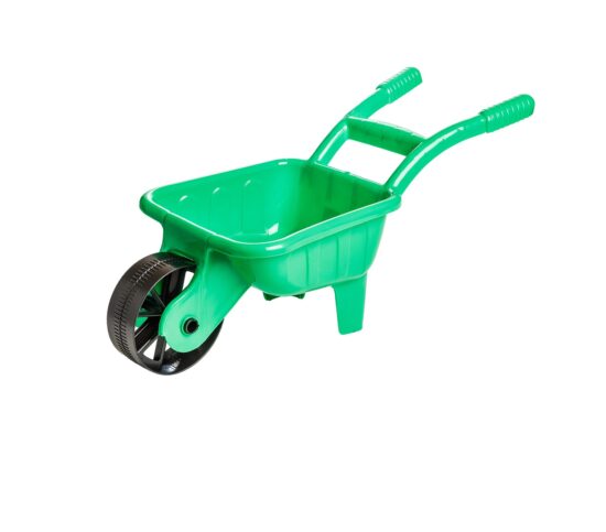 Roaba plastic copii cu maner verde