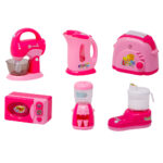 Set 6 electrocasnice bucatarie Jucarii copii cu sunete si lumini