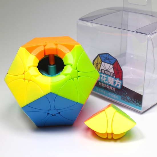 Cub Rubik antistres Rediminx Puzzle colorat cu mecanism