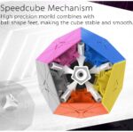 Cub Rubik antistres Rediminx Puzzle colorat cu mecanism