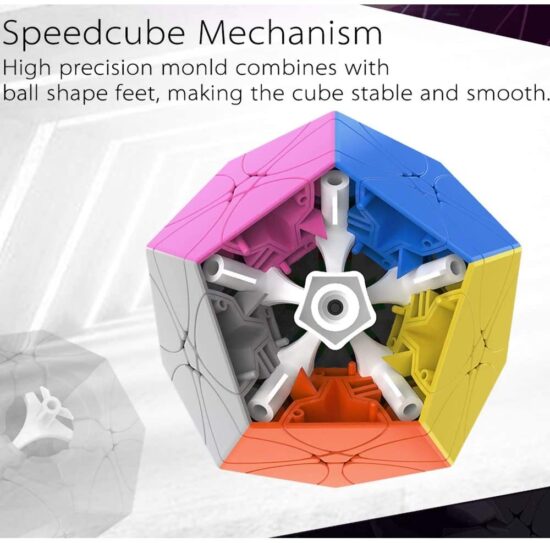 Cub Rubik antistres Rediminx Puzzle colorat cu mecanism