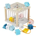 Cub bebe Sortare forme geometrice cu benzi elastice