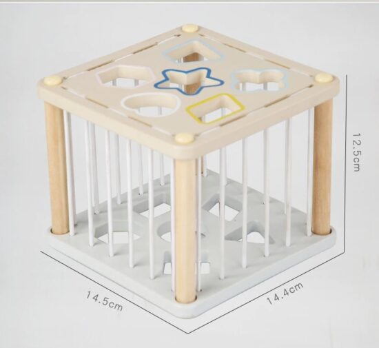 Cub bebe Sortare forme geometrice cu benzi elastice