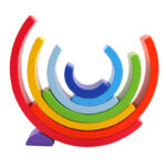 Curcubeu Rainbow blocks cu 8 piese Jucarie de stivuit