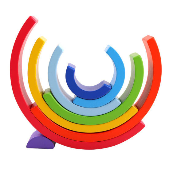 Curcubeu Rainbow blocks cu 8 piese Jucarie de stivuit