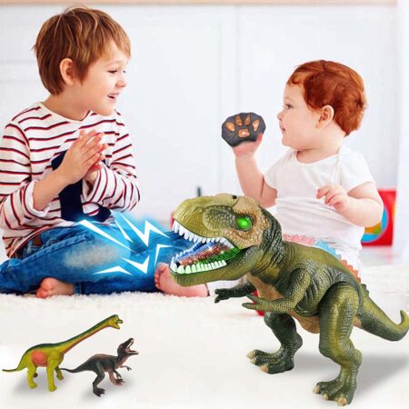 Figurina T-Rex Dinozaur cu telecomanda lumini si sunete