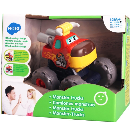 Jucarii Masini copii Monster Truck imaginea Animale Hola