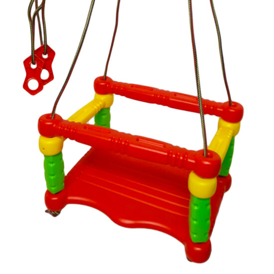 Leagan plastic copii cu protectie suspendabil colorat