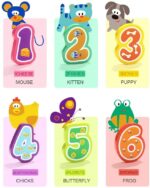 Puzzle piese mari 3D cifre cu animale 0 - 9 Topbright