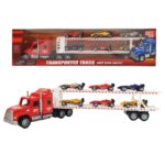 Camion cu remorca Set 6 masinute Formula 1