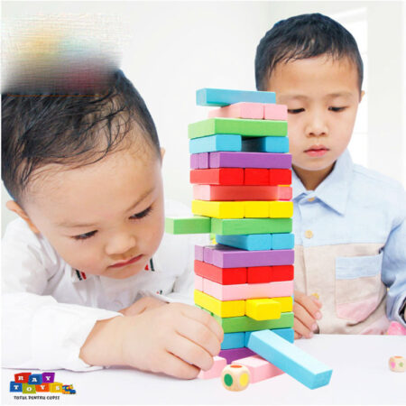 Joc-educativ-copii-Blocul-din-lemn-Colorat-54pc