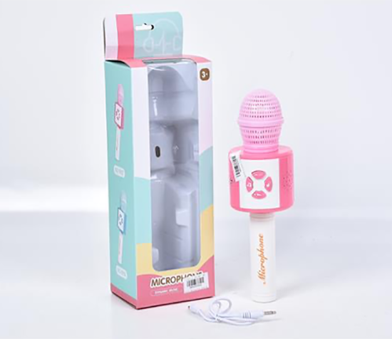 Microfon cu lumini-muzica fara fir conectare Karaoke