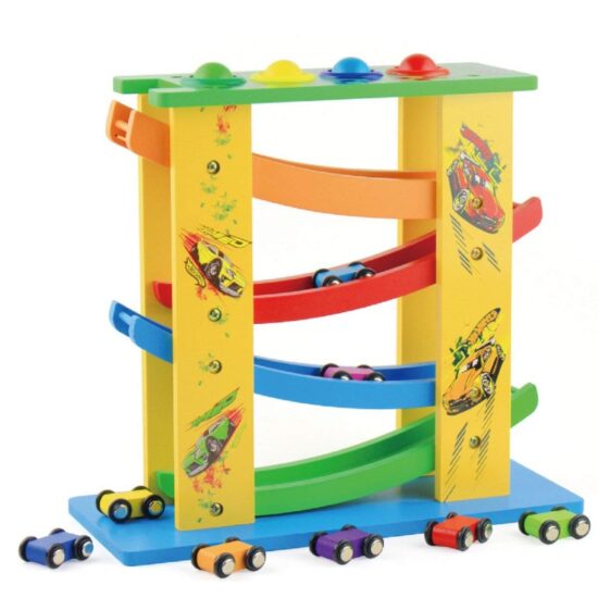 Pista masini Ciocanel cu bile Circuit cu 4 nivele