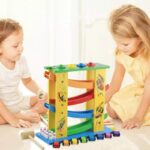 Pista masini Ciocanel cu bile Circuit cu 4 nivele