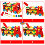 Camion-din-lemn-banc-scule-si-ciocanel-cu-bile-2in14