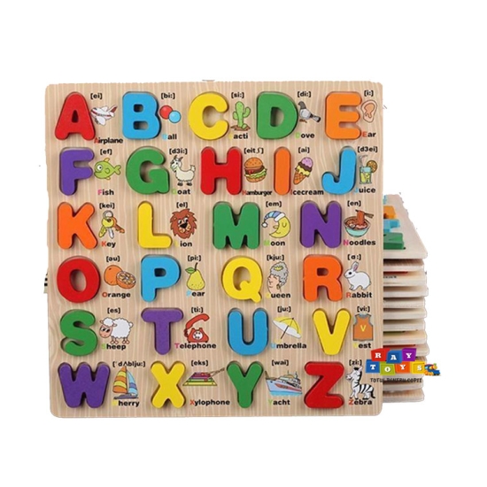 Puzzle-din-lemn-3D-Alfabet-A-Z-cu-imagini