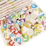 Puzzle din lemn incastru cu butoni Alfabet A-Z2