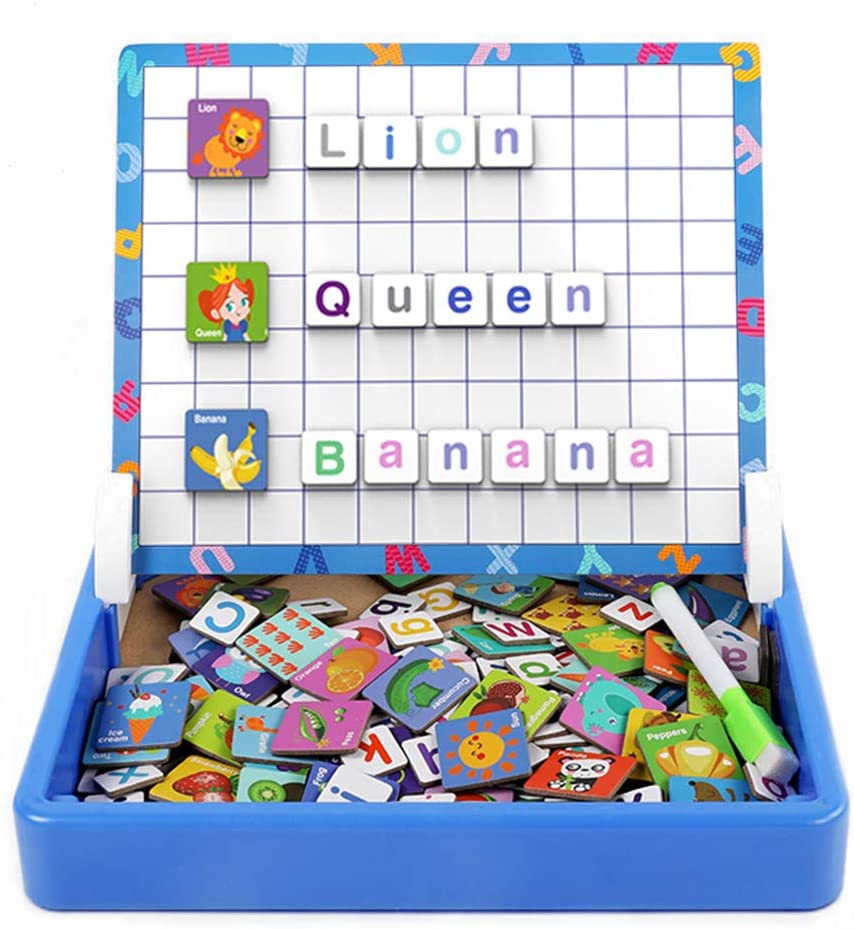 Puzzle educativ magnetic Asociere carduri Alfabetul