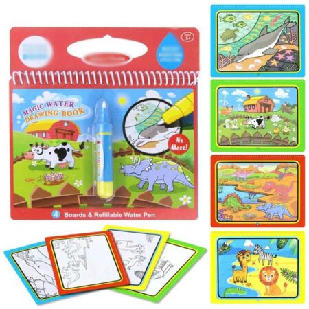 Carte de colorat cu Marker cu apa Cartea Magica2