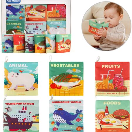 Jucarie Carti textile educationale copii 6pc/set