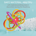 Jucarie dentitie si motricitate Spirala Manhattan Balls